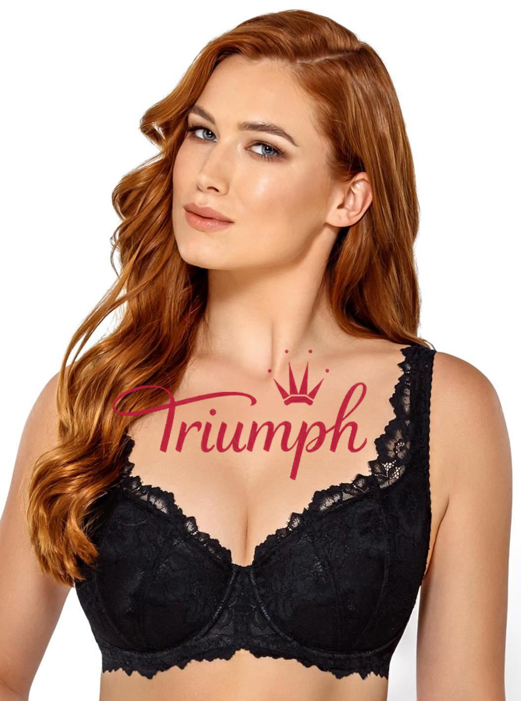 Triumph – (3 vnt.) 💥Nėriniuota pusiau paminkštinta liemenėlė